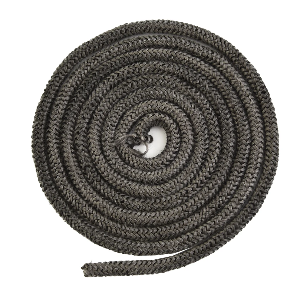 

Fire Rope Fiberglass Rope Seal Easy To Use Replacement Accessories Components Dark Grey Fiberglass Black Stove