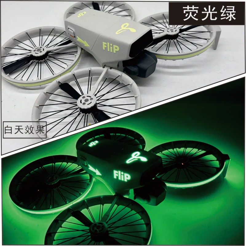 Colorful Luminous Stickers For DJI Flip Waterproof Night Flight Warning Drone Color Change Sticker drone accessories fashion stickers