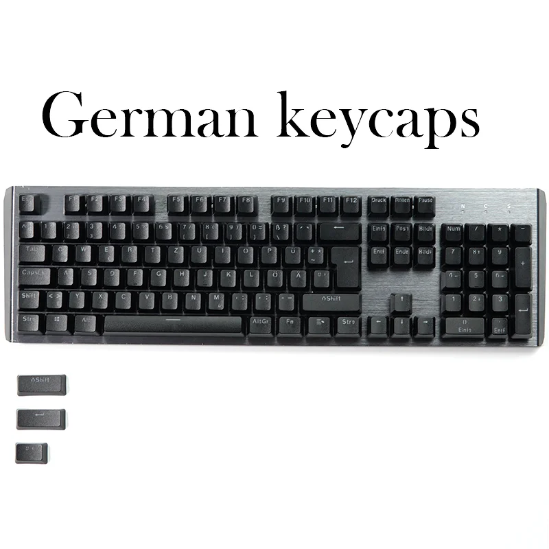 Chave Abs Alemão Keycaps Transmissão Luz Oem Perfil 61 87 104 Layout para Cherry mx Axis Teclado Mecânico 108