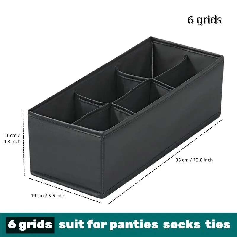 Fabric Underwear Storage Box: Closet Organizer for Socks, Ties, and More