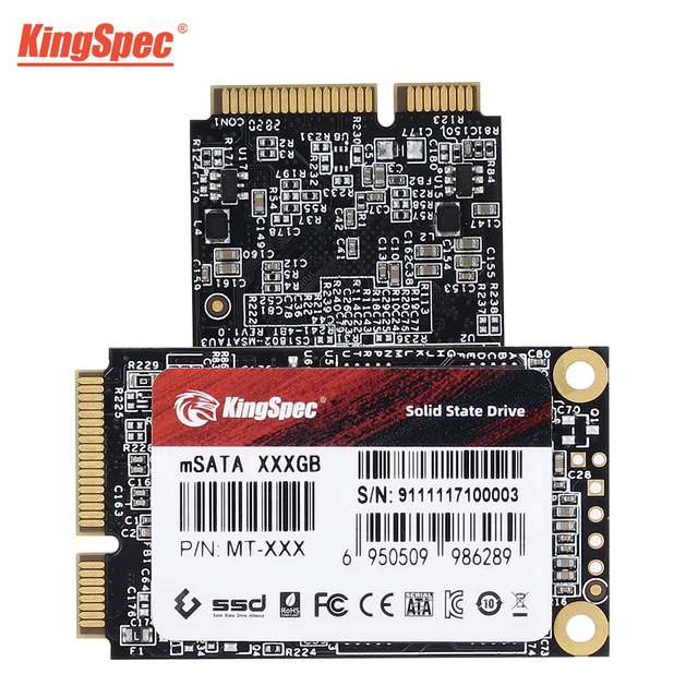 KingSpec mSATA SSD 128gb 256gb 512GB mSATA SSD 1TB 2TB HDD For computer 30x50mm Internal Solid State hard Drive for hp laptop 6