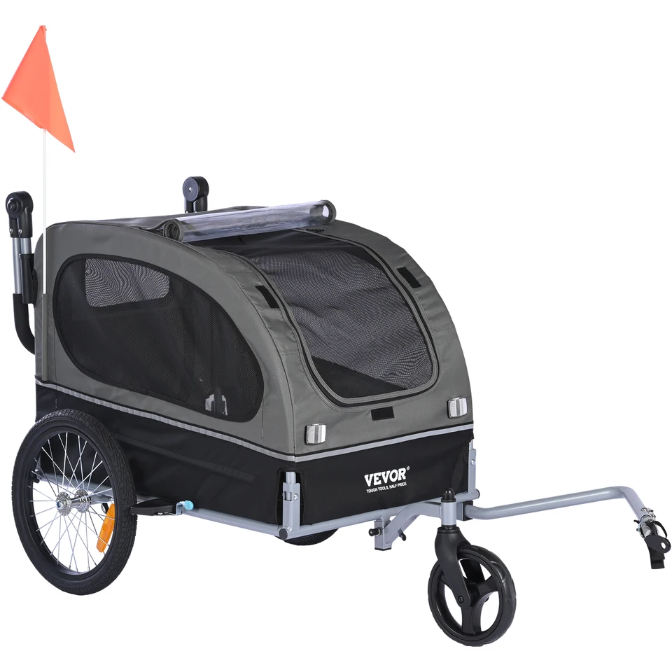 Pet Bike Trailer and Stroller Carrier for Dogs