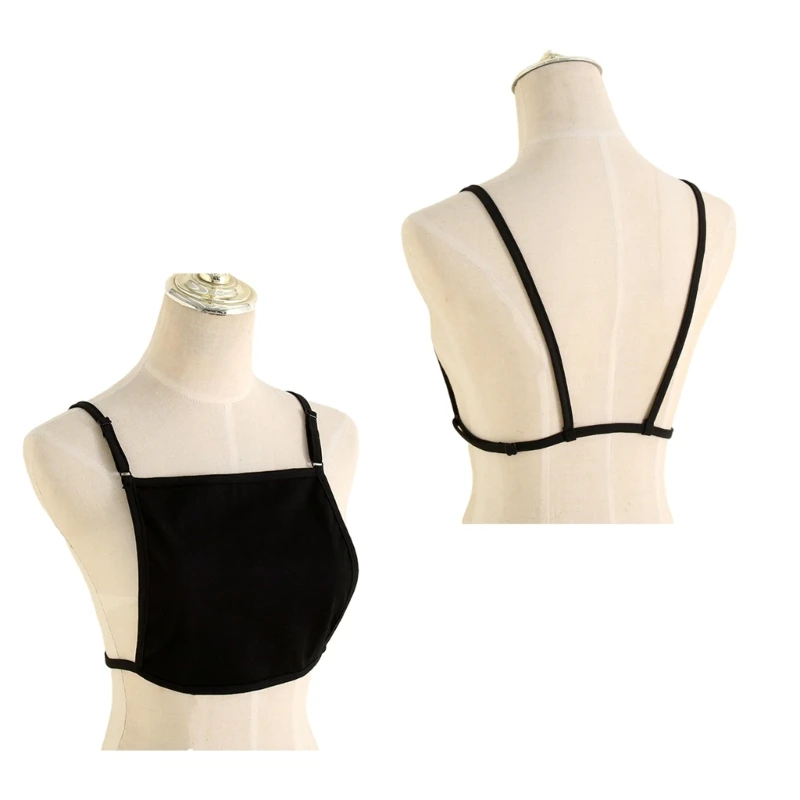 Cotton Invisible Mock Camisole Bra Wrapped Chest Overlay Modesty Panel Vest Women Cleavage Cover Camisole Underwear women lingerie bra