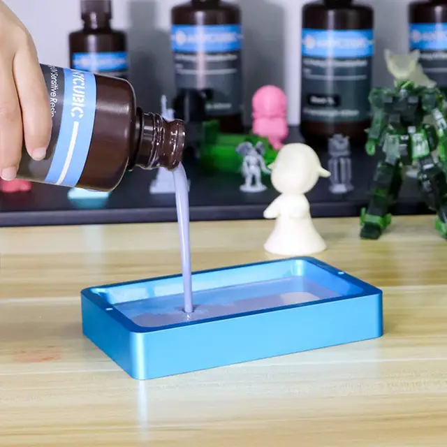 ANYCUBIC-405nm UV 레진 광자 3D 프린터 용, 광자 모노 X 프린팅 원료, LCD UV 센시티브 특성, 1kg 용량, 고정밀 인쇄, 모델의 높은 정밀도와 세부 사항