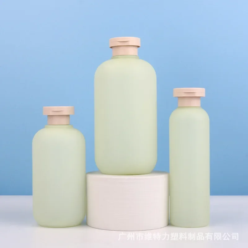 New 200ML~500ML Plastic Shampoo Shower Gel Foaming Soap Dispensers Refillable Bottles Flip Cover/Pump Lotion Bottles Organizer