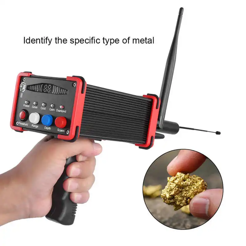 Metal Detector Underground Large Area Long Distance Gold Silver Detection Searching Tool ABS