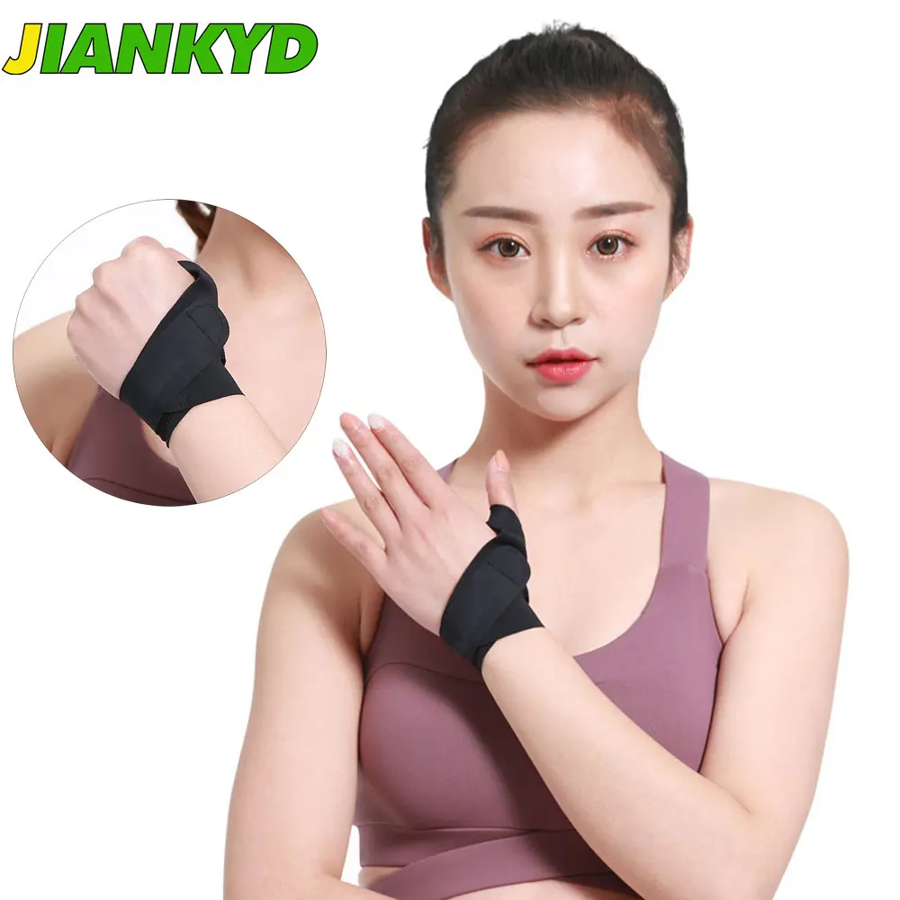 

JIANKYD 1Pcs Wrist Thumb Hand Support Protector Splint Stabiliser Arthritis Carpal Tunnel Wrist Finger Brace Guard Pain Relief