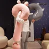 70~160cm Ask Question Plush Pillow Stuffed Cartoon Animals Head Neck Nap Pillow Sleeping Leg Body Support Plushie Peluche Gift 2