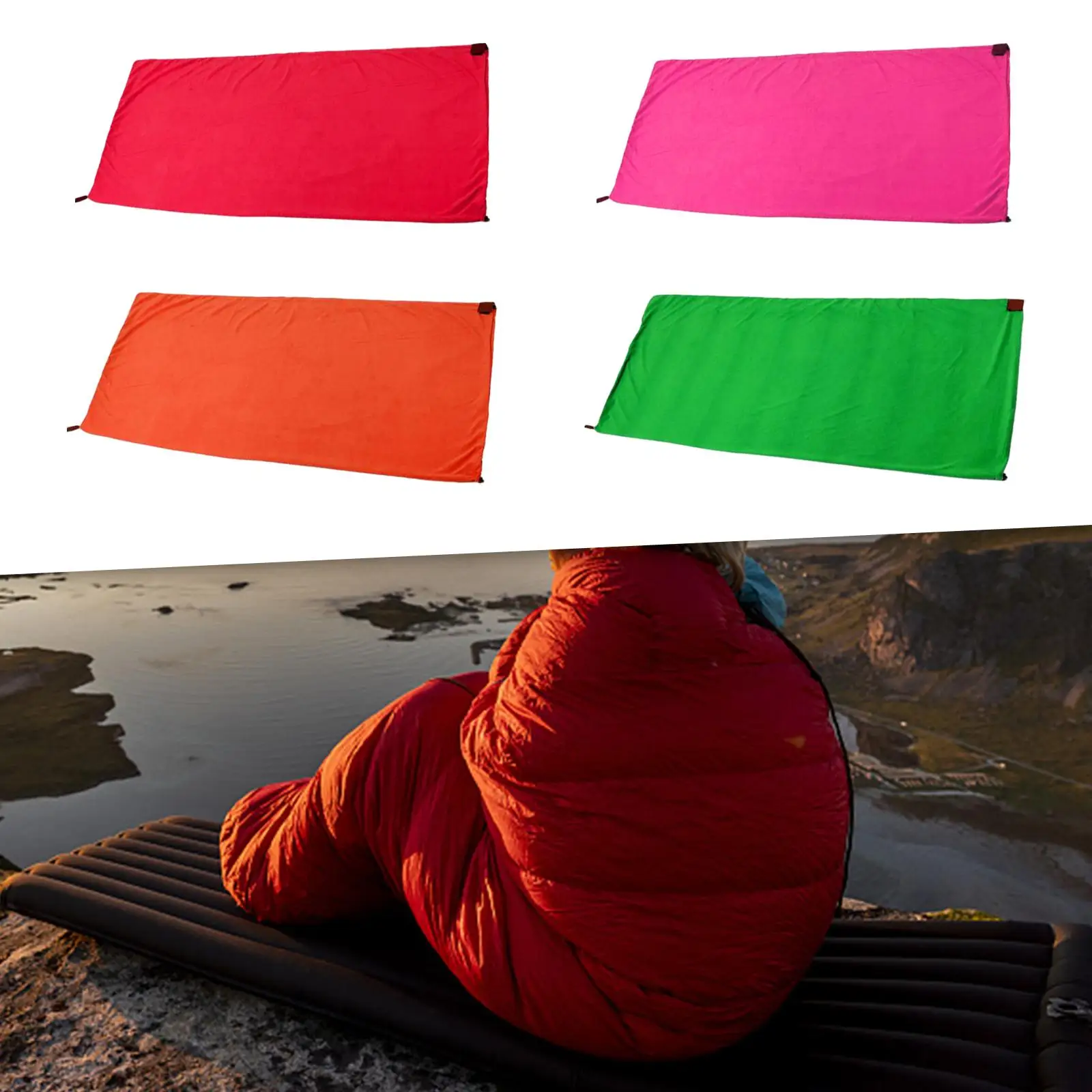 Ultralight Fleece Sleeping Bag Thermal Warm Thickness Camping Sport Accessories