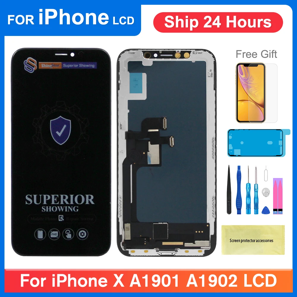Incell Per Apple Iphone X Display Lcd + Touch Digitizer Assembly Per Iphone 10 Per Iphone 10 A1865, A1901 Sostituzione Dello Schermo Lcd