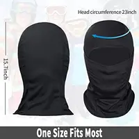 Cagoule masque facial masque de Ski pour hommes femmes masque complet capuche neige moto course temps froid 6