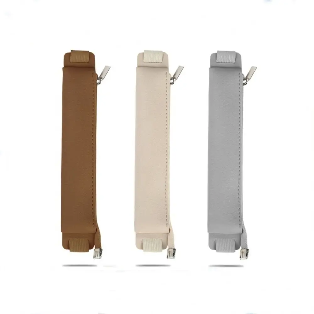 Pen Holder Pu Leather Elastic Buckle Pen Clip Pen Pencil Case