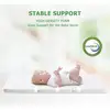 Tri-Fold Pack and Play Mattress Portable Crib Mattress Memory Foam Washable Cover Lightweight Storage Bag Travel Safe Sleep 4