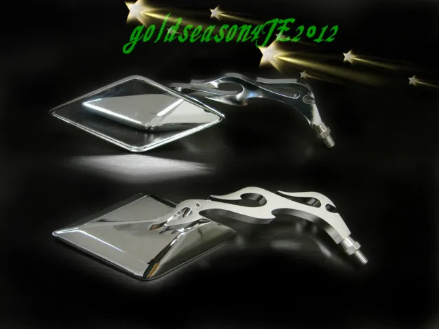 

G CHROME DIAMOND зеркала в виде пламени для Harley Sportster Softail Dyna Glide