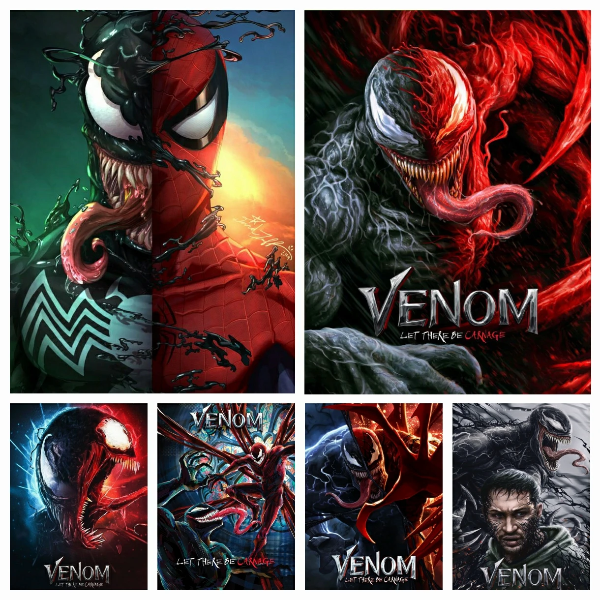 

Алмазная вышивка Marvel фильм Веном полная квадратная круглая вышивка крестиком Стразы 5D алмазная живопись рукоделие хобби домашний декор