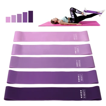 Home training yoga sport resistance bands Fitness Elastic Resistance Bands Stretching Pilates Crossfit Workout Gym Equipment 2