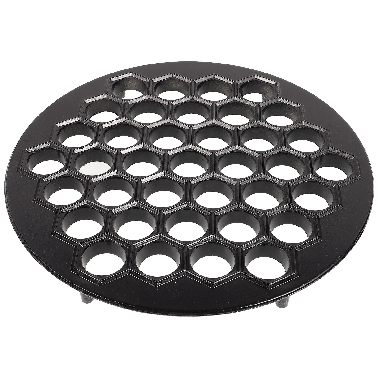 

Holes Dumplings Maker Fast Dumplings Press Zinc Alloy Kitchen Accessories for Home Dumpling Pressing Mold Tool(Black)