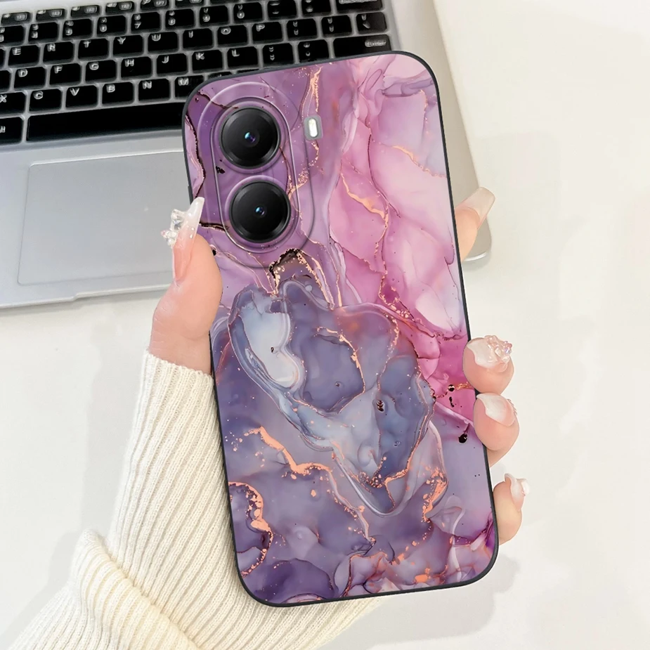 Cute Cat Grid Pattern Soft Silicone Phone Case Cover