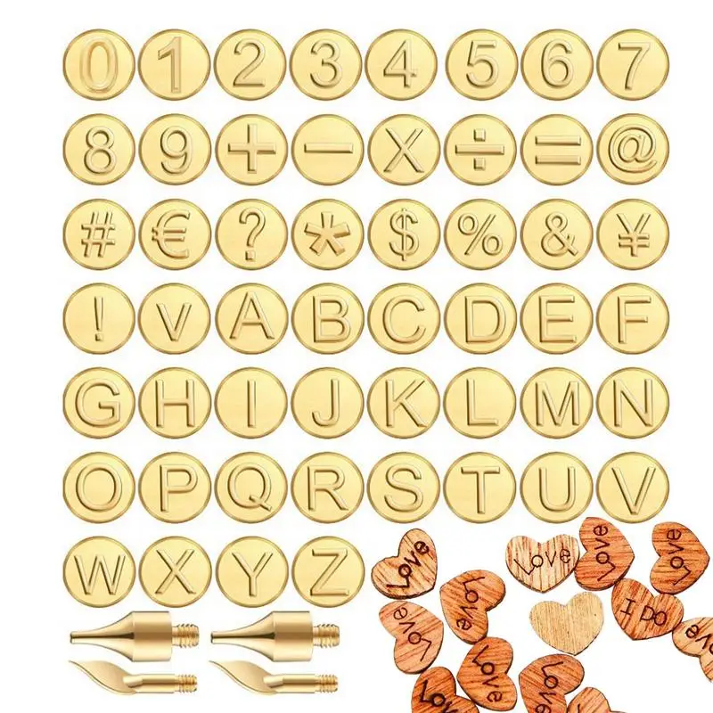 

Letters Copper Mold Alphabet Stamps Copper Wood Carving Kit Brass Woodworking Tool For Decorating Home Projects And Creating