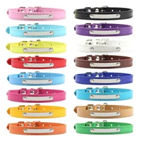 PU Leather Cat Collar Personalized Kitten Collar ID Name Engraving Pet Neck Starp For Cat Small Dog Puppy Accessories Necklace 2