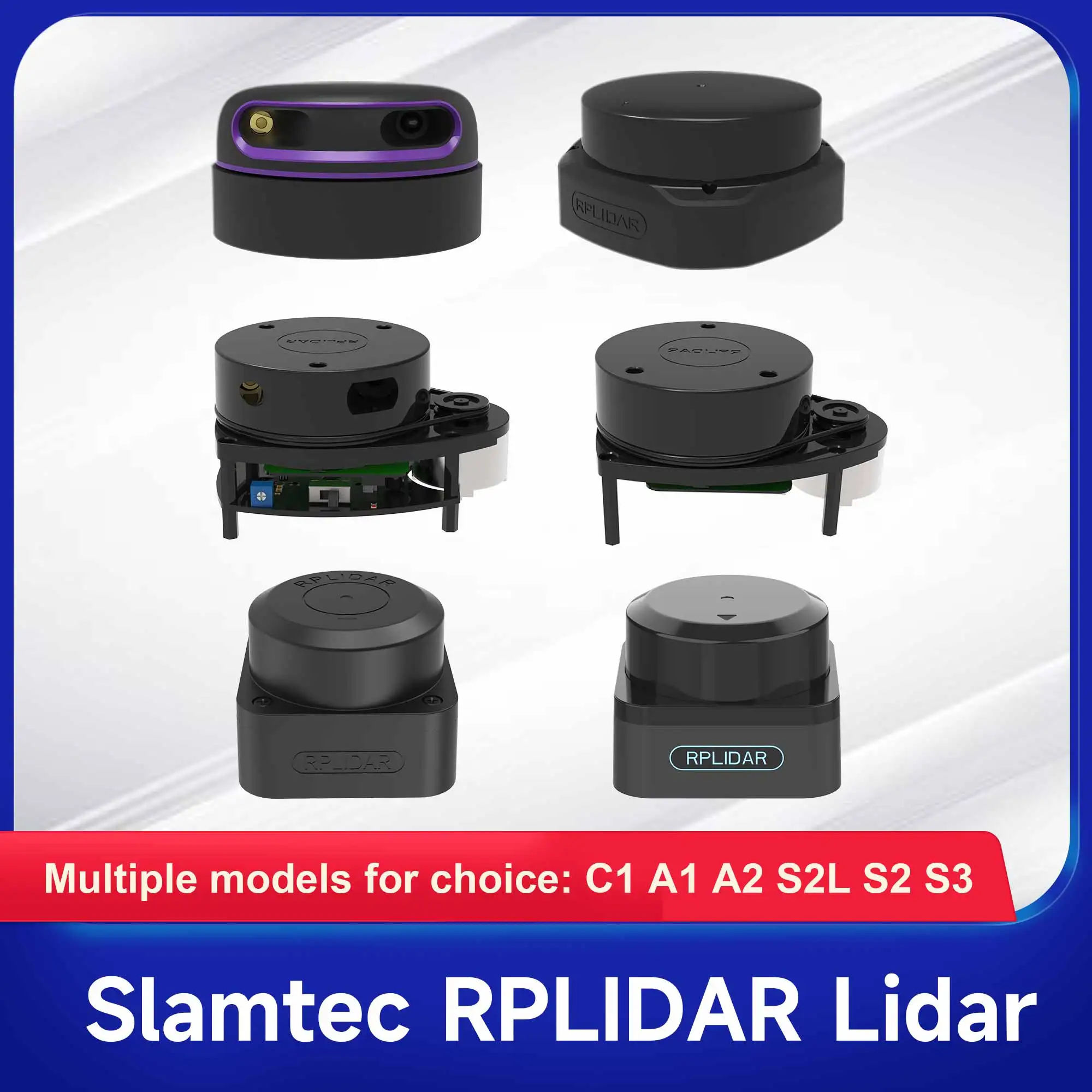Slamtec RPLIDAR Lidar Sensor C1 A1 A2 S3 S1 S2 S2L Mapper