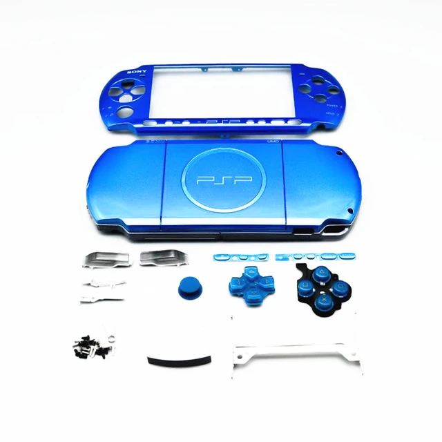 Funda protectora de buena calidad para consola de juegos PSP 3000 PSP3000,  carcasa completa de repuesto, Color azul - AliExpress