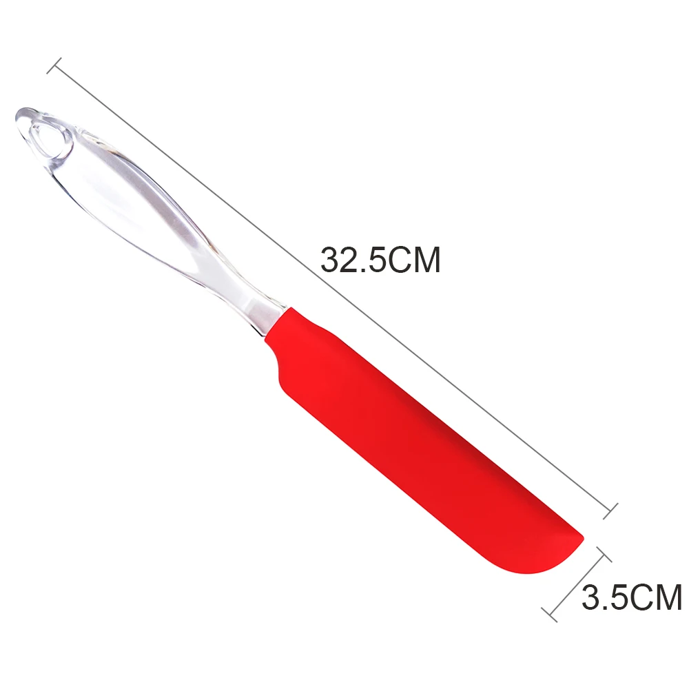 EHZ Silicone Spatulas Large Medium Rubber Butter Cake Cream Spatulas Heat Resistant Non-stick Mixing Batter Jars Baking Tools