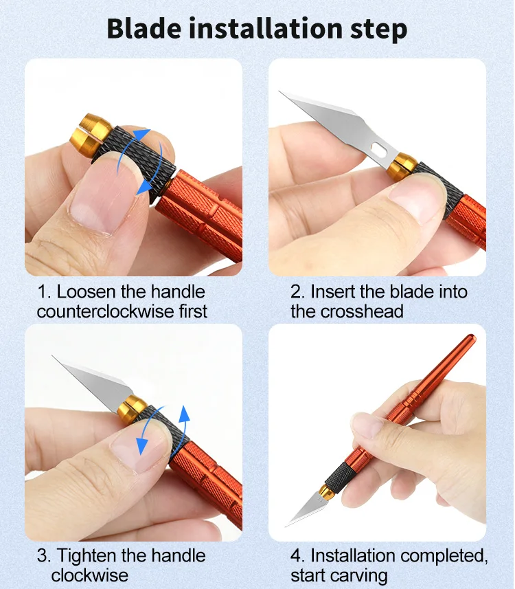 Професійний прецизійний ніж для творчості з набором 13 лез