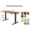 Electric Standing Desk, 55 x 24 Inches Height Adjustable Stand up Desk, Sit Stand Home Office Desk, Computer Desk 2