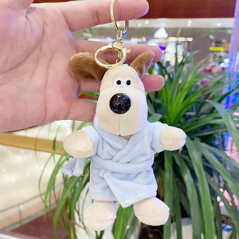New Kawaii Cute Plush Puppy Doll Couple Keychains Backpack Pendant Decoration Original Cartoon Christmas Gift For Girls