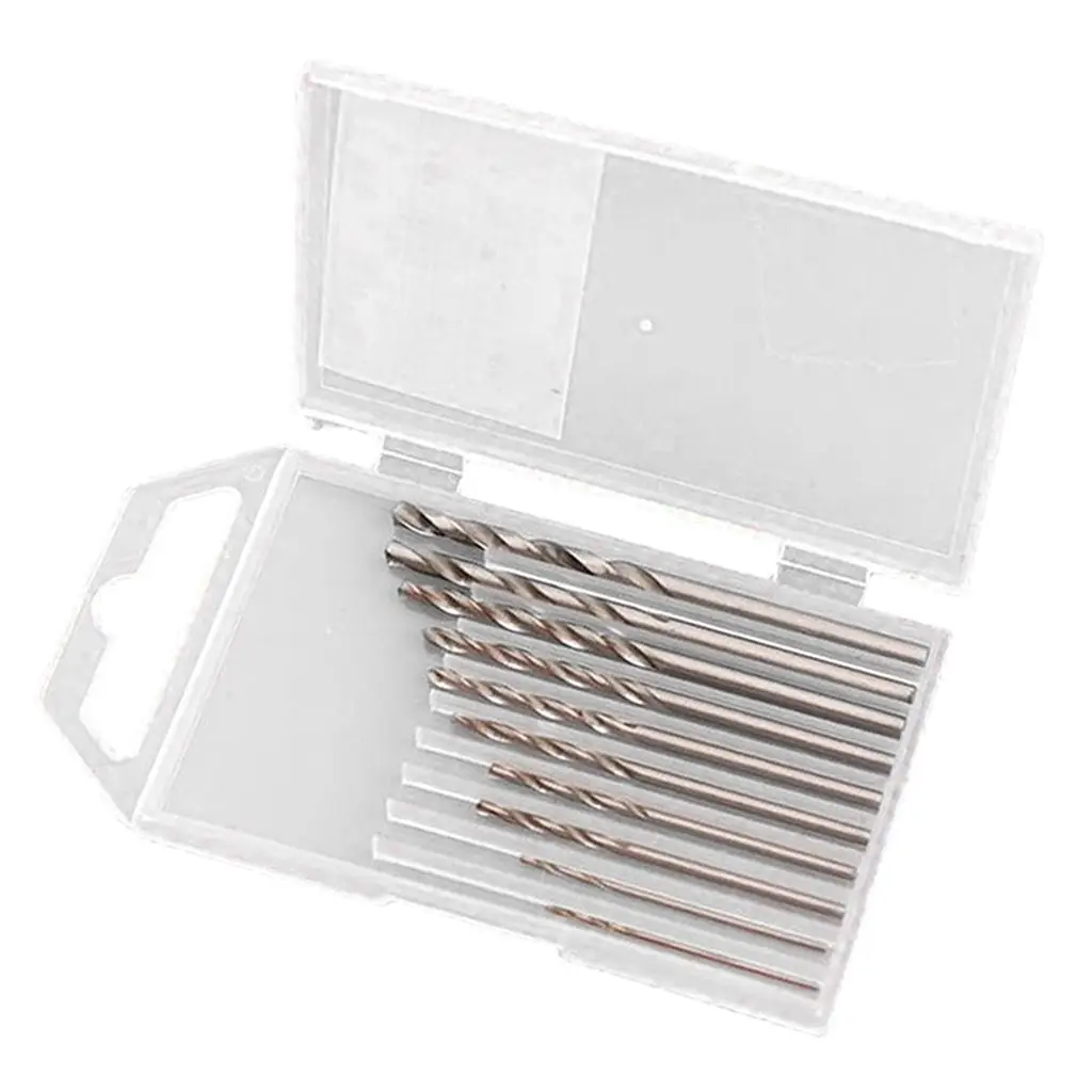 

HSS Steel Drill of 10pcs, Round Straight Shank, Resistant,