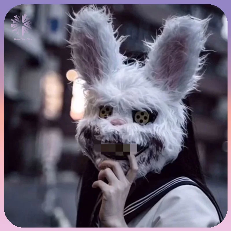 Masque Effrayant D'Halloween Masque De Lapin Sanglant,Con
