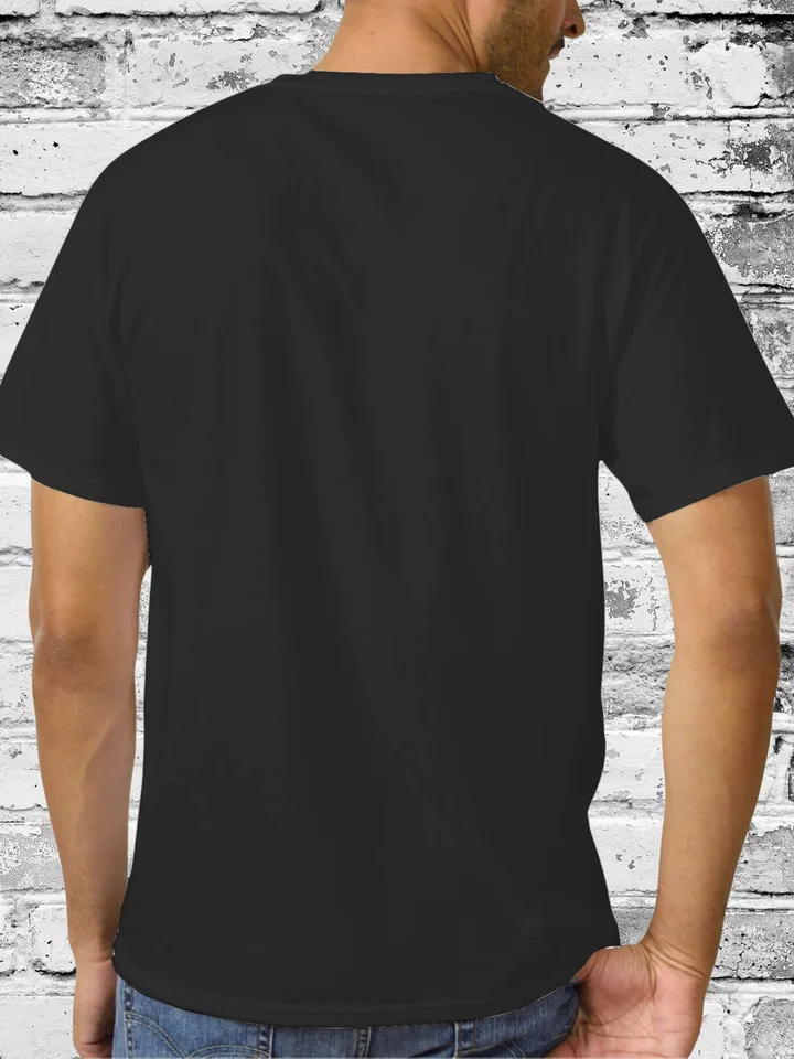 Men Slim Fit Hip Hop Graphic T Shirt