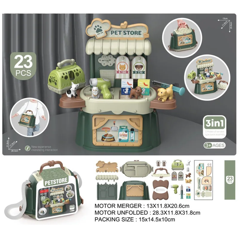 Pretend Play House Toy Set DIY Role Play Toys Early Educational Toy