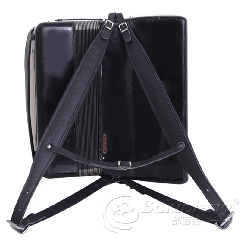 Accordion strap 80-96-120 bass thickened double-layer leather head new product
