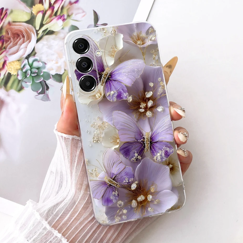 Luxury Butterfly Painted Soft Silicone Cover