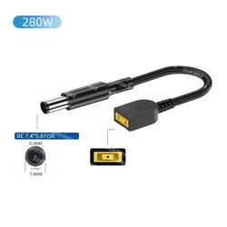 Square Female to DC Male Jack Plug Power Converter Adapter Cable, 15cm (7450 for Dell 280W)