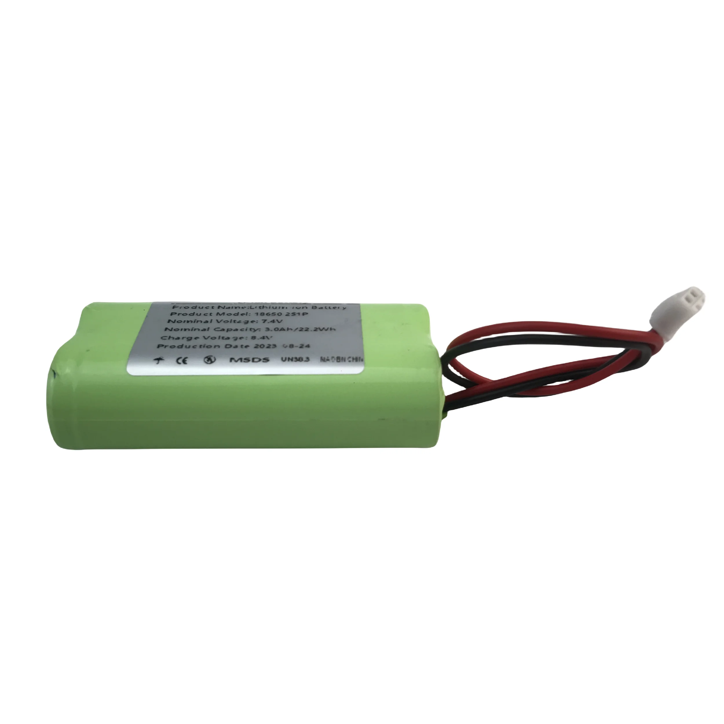 2S1P 18650 Rechargeable Li-ion Battery Pack 7.4V 300mah Suitable for Camera Electric Toy LED Lighting Backup Power