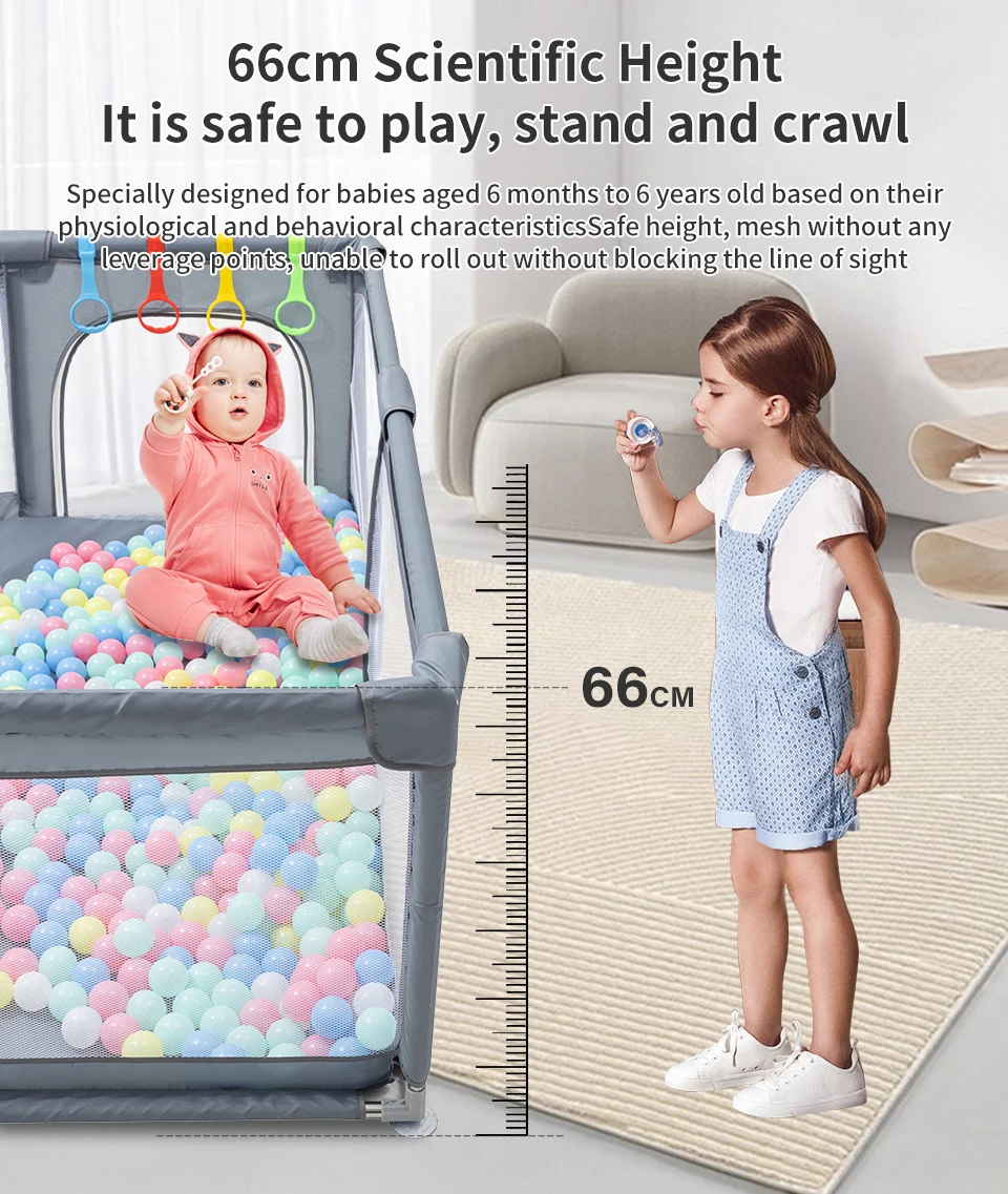 playpen with colorful balls inside