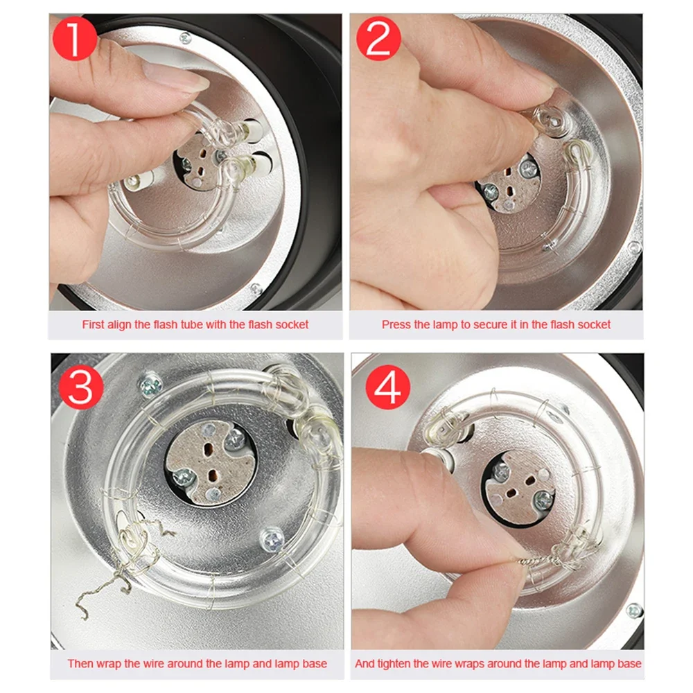 Godox-ad300proのオリジナルフラッシュチューブ,交換用電球,120w