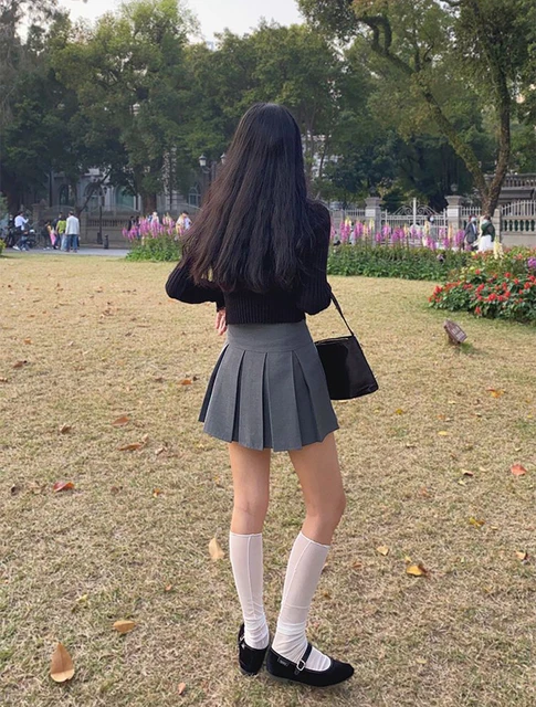 ☆HAE BY HAEKIM☆MINI PLEATED SKIRT PIKADINGNIS Women High Waist Pleated Skirt Y2K Summer School