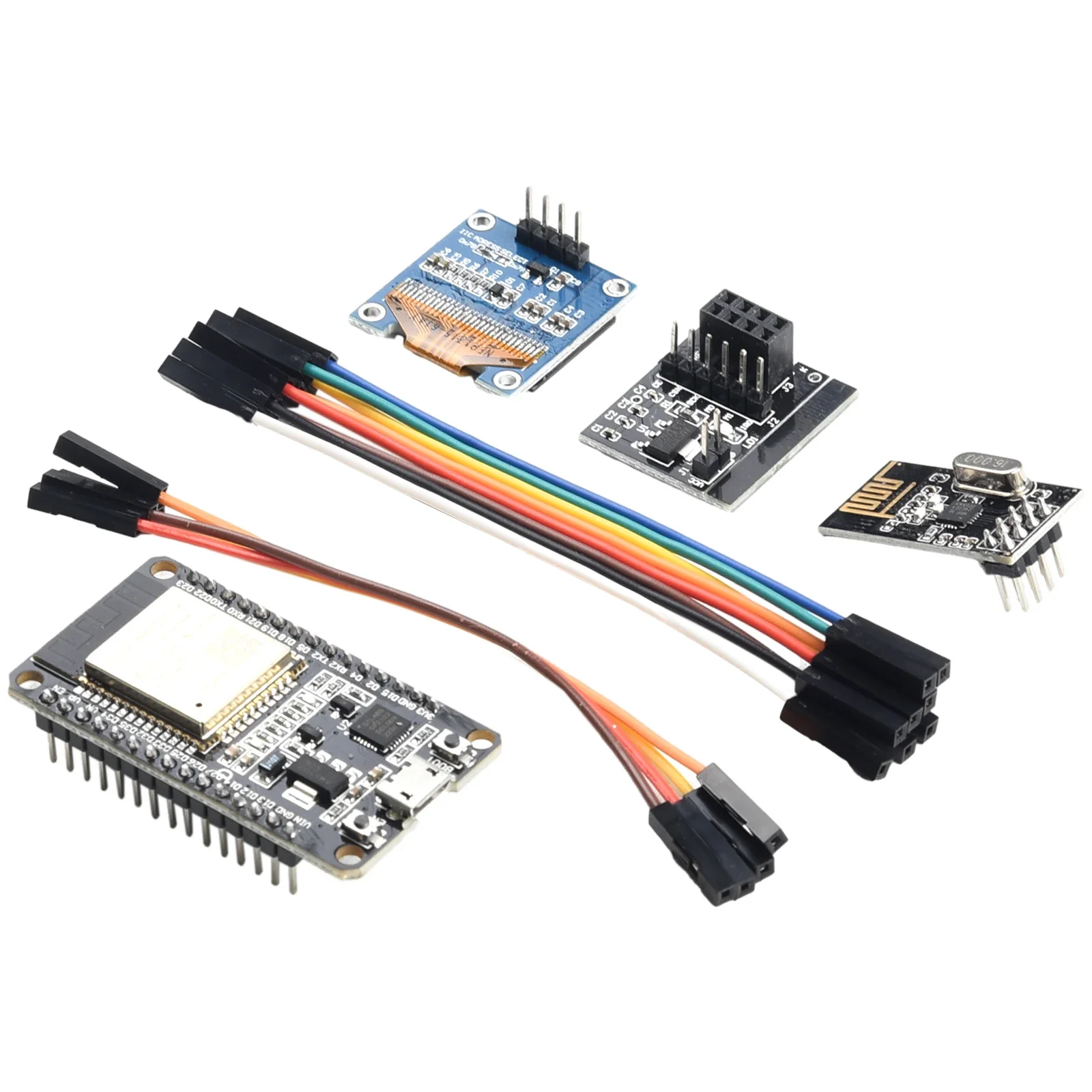 OpenDTU For Hoymiles DIY Kit ESP32+NRF24L01+Cable+ Display+Module + Socket Plug-and-play Ready For Hoymiles Inverters opendtu kit
