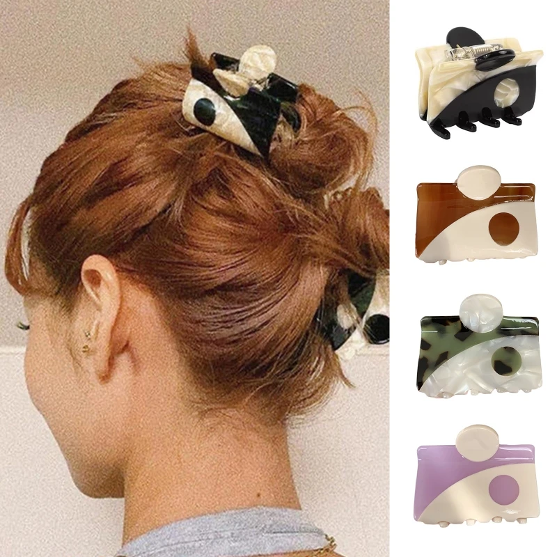 Temperament Small Shark Clips Yin Yang Claw Clips Tai Chi Hair Clip
