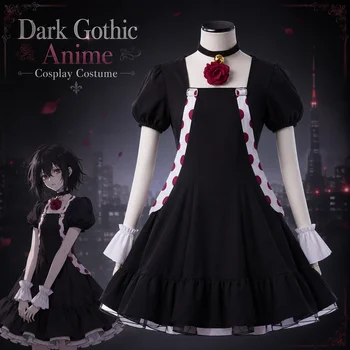Abito cosplay Juuzou Suzuya, set completo con accessori per parrucca, abito elegante unisex per la festa di carnevale di Halloween