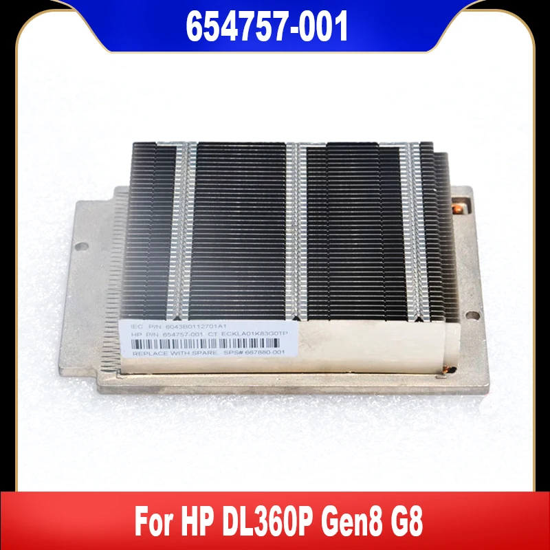 

654757-001 667880-001 Original For HP DL360P Gen8 G8 Server CPU Cooling System Heatsink Heatsink Radiator Kit High Quality