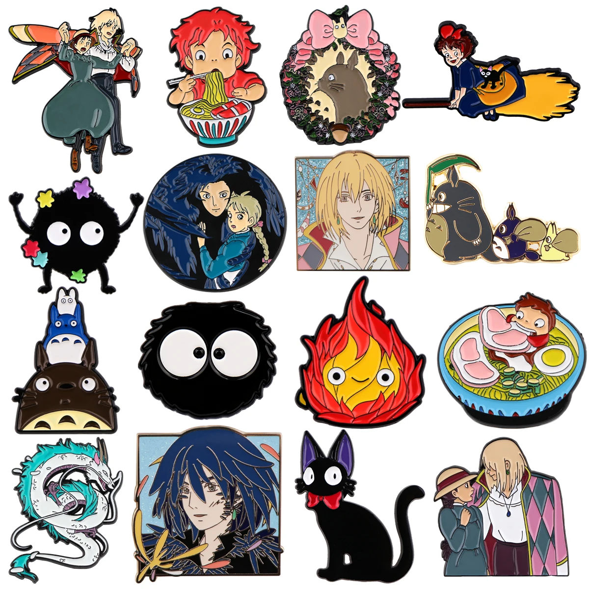 Anime-Inspired Fire Badge Enamel Pin – Trendy Backpack & Lapel Accessory Gift