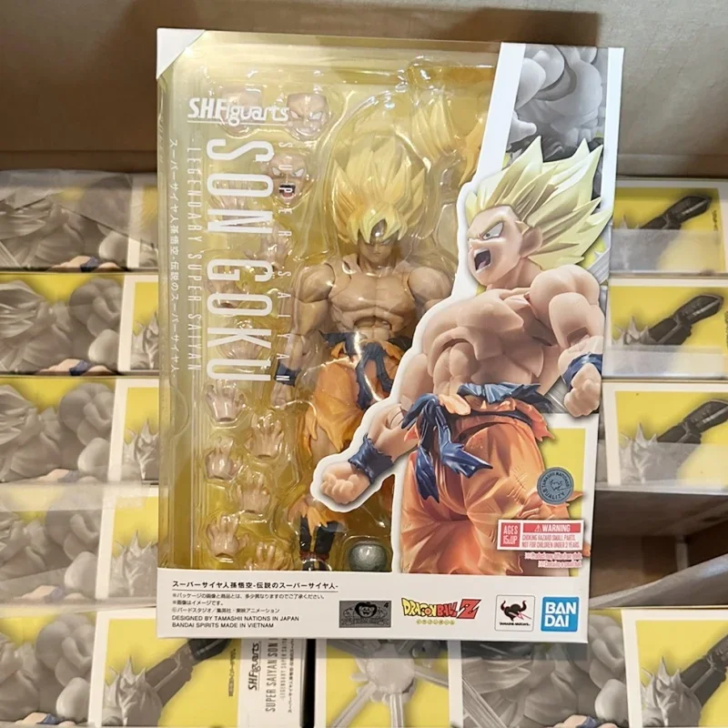 

В наличии Оригинальные Bandai S.h. Фигуртс Shf Son Goku легендарные супер сайян 3,0 Драконий жемчуг Z 14,5 см экшн-фигурки подарки игрушки
