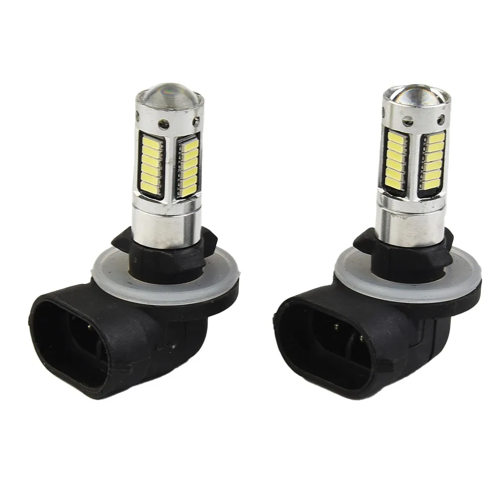 H27 881 LED 헤드라이트 안개등, DRL 전구 4014, 30W 1800LM, 30SMD, 6000k, 화이트 안개등, 주간 주행등, DC 12 V, 2 개