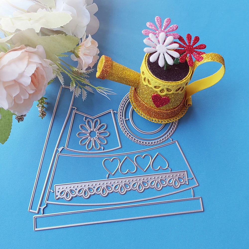 

New and beautiful watering can cutting dies for English letters, scrapbooks, reliefs craft stamps, photo album puzzl