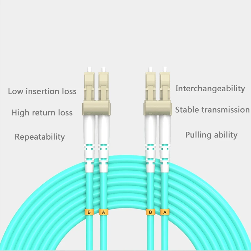 10G OM3 LC/UPC-LC/UPC Multimode Duplex 2.0mm Fiber Patch Cable LC Fiber Optic Patch Cord Optical Cable fiber optic patch cable